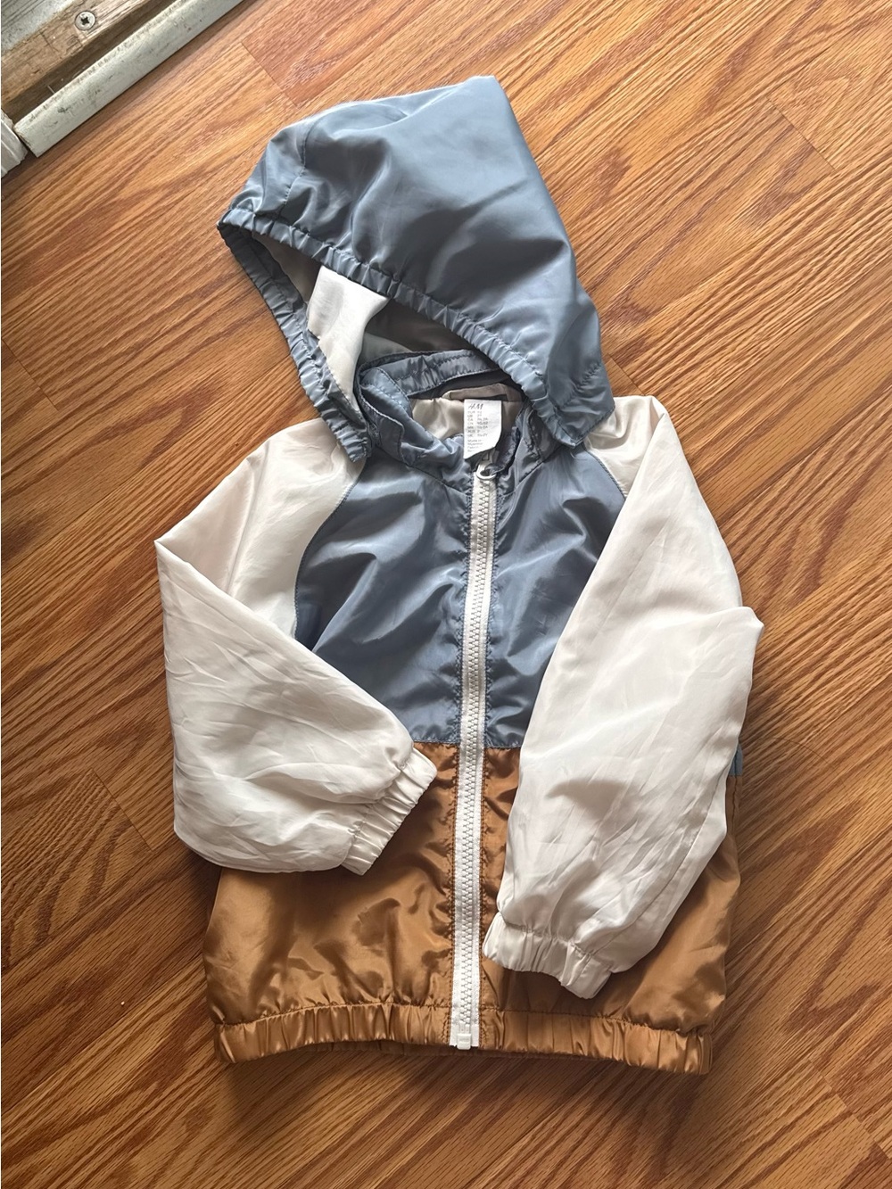 H&M Toddler Boys Colorblock Hooded Windbreaker Jacket. 2T